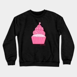 PINK ChristmasTree Cupcake Crewneck Sweatshirt